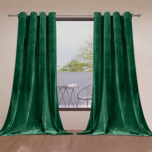 Crushed velvet curtains - crushed,
