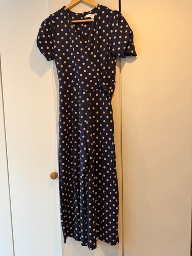 Bennett navy blue polka - lk,
