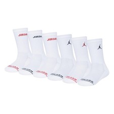NIKE AIR JORDAN 3 PAIR OF CREW SOCKS SPORTS SOCK SIZES 5 INF - 4 JUNIOR AGE 3-10