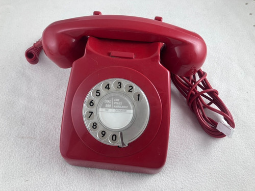 Gpo 8746g vintage red rotary - 8746g,