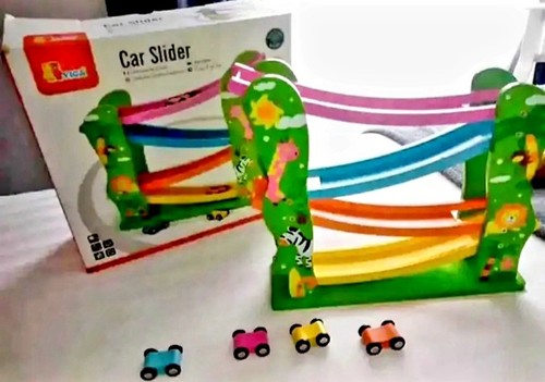 Car slider toy click clack - car,