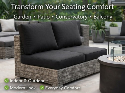 Rattan garden cushion - rattan, set