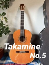Takamine No.5 Classical Guitar Rosewood Hard Case Used Excellent Condition