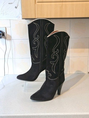 Embroidered cowboy boots - embroidered,