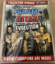 WWE Topps Slam Attax Trading Card Binder Evolution 2008 100Cards Great Condition