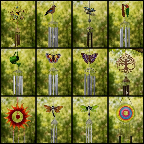 Vibrant metal suncatcher wind - metal,