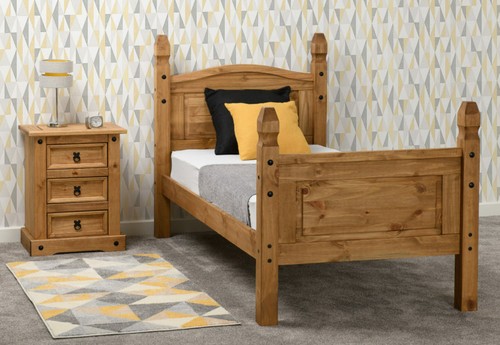 3ft single waxed pine high - single,
