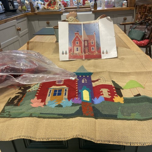 Unfinished tapestry canvas and - unfinished,