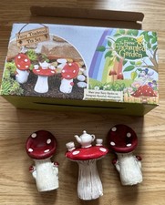 Fairy Garden  Magical toadstool set decoration 