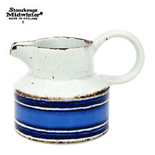Midwinter Stonehenge MOON 12oz Creamer PItcher Blue Navy Striped England