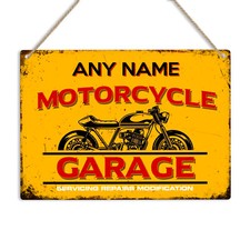 MOTORCYCLE GARAGE PERSONALISED