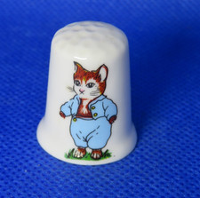 STOKE-ON-TRENT  BONE CHINA THIMBLE COLLECTION -Tom Kitten