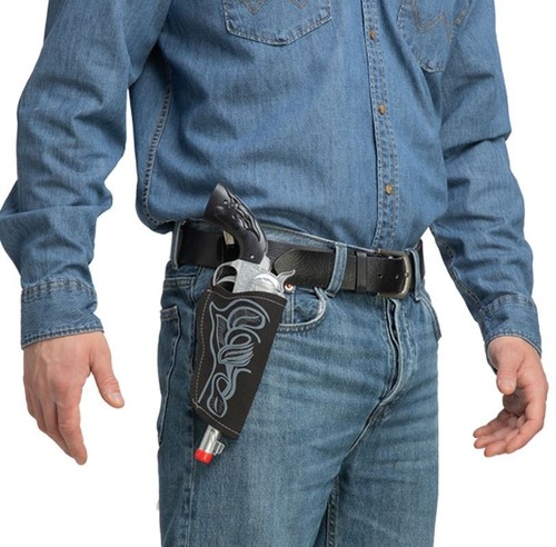 Cowboy gun with - gun, black
