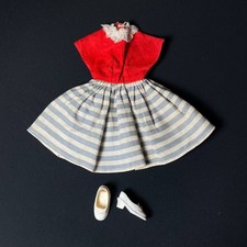 Vintage red grey strip sun