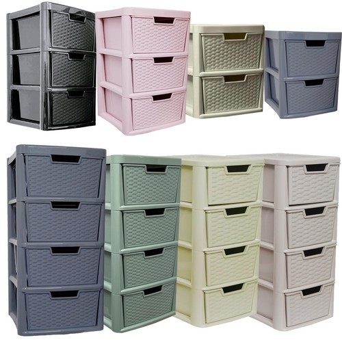 Large rattan drawer storage - large,