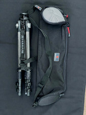 Manfrotto 190 MF3 carbon fibre tripod carrying handle, bag, tool.