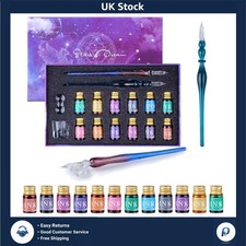 Elegant Crystal Glass Dip Pen