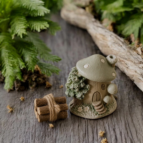 Mini mushroom fairy - mushroom, house