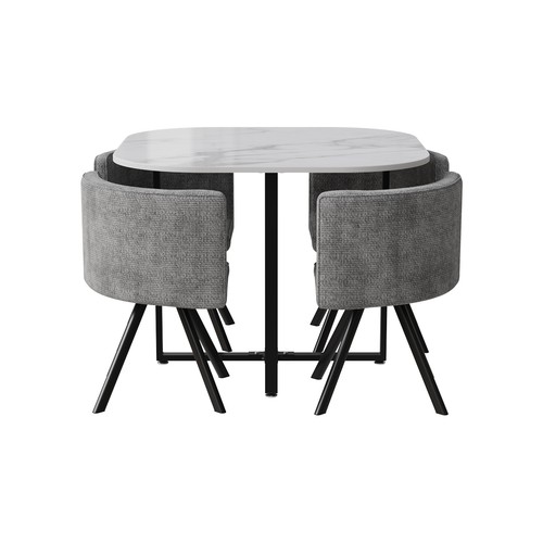 100cm square marble dining - 100cm,