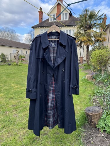 Burberry trench coat navy - burberry,