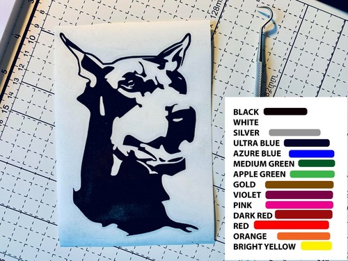 Doberman dog black car - car, sticker