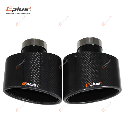Gloss carbon fiber car muffler - carbon,