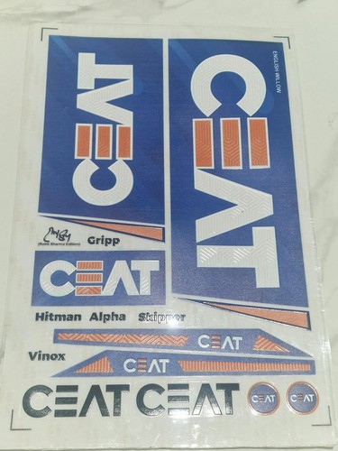 Ceat cricket bat stickers - cricket, pro
