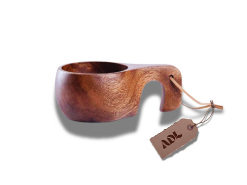 Natural wooden handmade cup - natural,