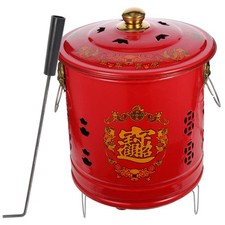 Paper Burner Bucket Bucket Enamel Burn Barrel for Home