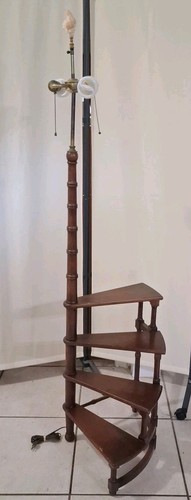 Faux bamboo library spiral - bamboo,