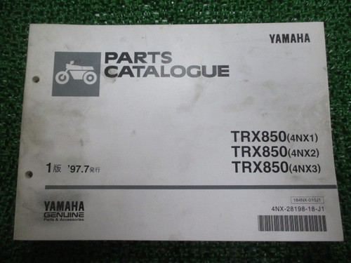Trx850 parts list 1st edition - parts,