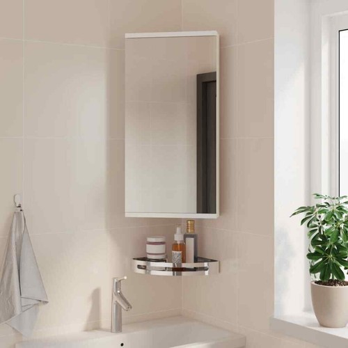 Corner bathroom mirror cabinet - mirror,