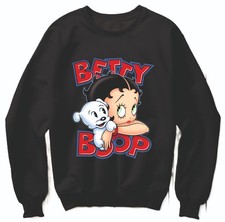 Betty Boop Sweatshirt Mens S-XXL Black  Pullover Jumper Unisex GR 03