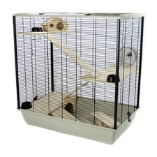 Rat Hamster Cage Plaza 78cm Small Pet Triple 3-Tiers Grey Brand New