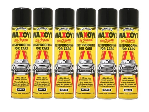 Hammerite waxoyl black - 6x,
