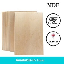 MDF Sheets 1.5mm & 3mm Thick