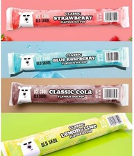 40x 50ml Ice Pops Blue Raspberry Strawberry Cola lemon Lime Old school classics!