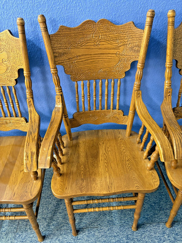 Set oak carver chairs - set,