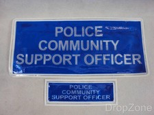 Obsolete Set Police Community Support Officer PCSO Hi Viz High Visibilty Badges