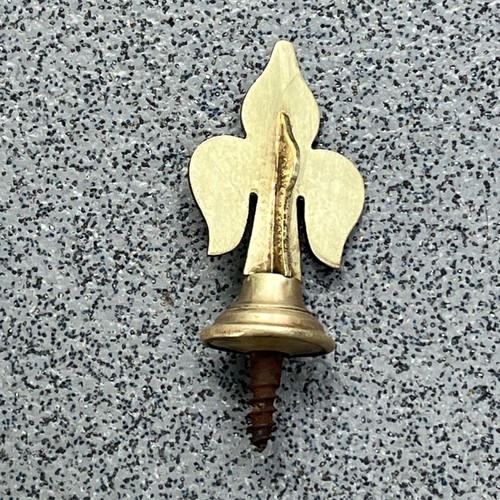 Clock case brass finial part
