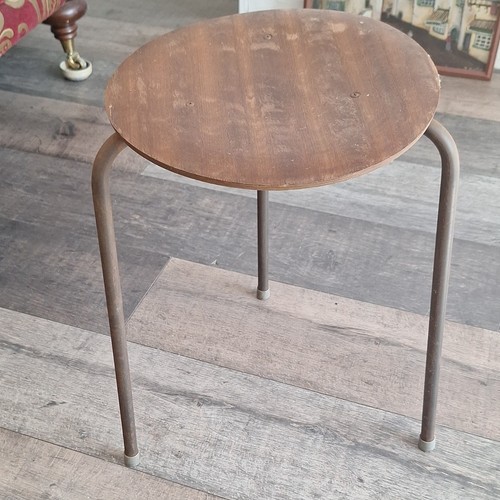 Vintage 1960s dot stool - 3, –