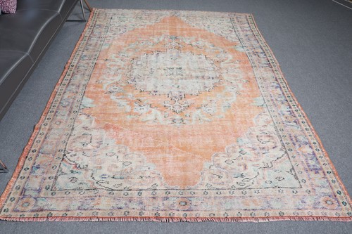 Vintage turkish rug 9x8 - rug,, 5,9x8,5