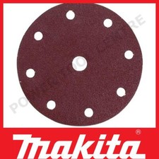 Makita P-37518 Pack Of 10 Red Hole Punched 120 Grit 150mm Abrasive Sanding Discs
