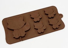 4+1 Fox Foxes Silicone Mould