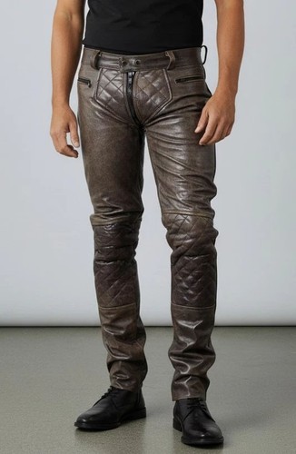 Men real distressed - men's, leather