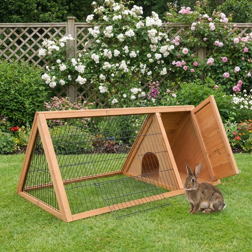Rabbit hutch outdoor - outdoor,, wooden