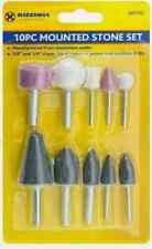 10pc Mounted Stone Drill Bit