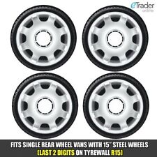 15" VW T5 T4 Transporter Wheel Trims Hubcaps Trim Set of 4. Silver Volkswagen