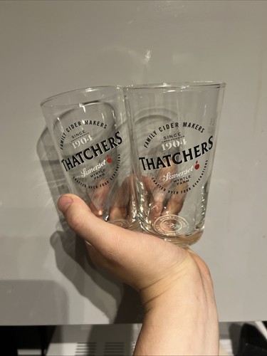 Thatchers half pint glasses - thatchers,