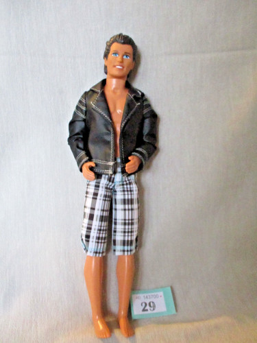 Ken doll barbie with jacket - with, &